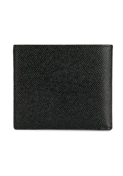 Black Dauphine calfskin bifold wallet with logoed plaque DOLCE & GABBANA | BP1321-AZ60280999